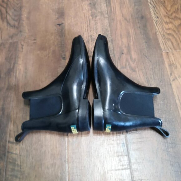 LRL Women's Tally Black Pull-On Ankle Rain Boots Size 10 - Picture 5 of 7